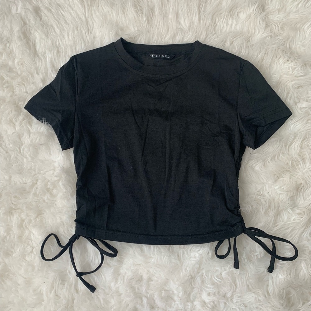 SHEIN black crop top